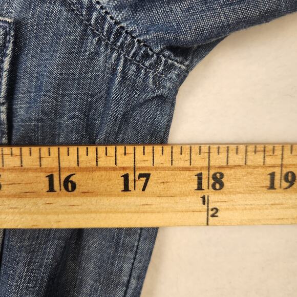 Cloth and Stone Tab Sleeve Utility Jumpsuit Women’s SZ XS 100% Tencel EUC - Picture 11 of 16